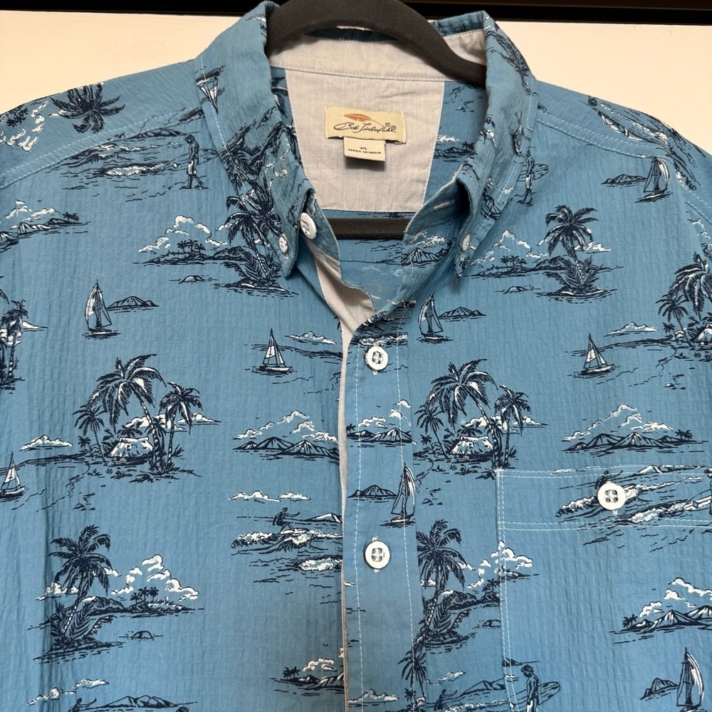 Bob Timberlake MENS Short Sleeve Button Down Shirt - Picture 2 of 6